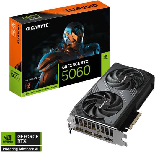 GIGABYTE GeForce RTX 5060 WINDFORCE Graphics Card